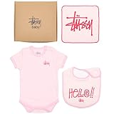 (ステューシー) STUSSY KIDS BASIC STUSSY BABY GIFT SET (BABY SET)(17SB838011-Lt.PI) ギフトボックス ロンパース 出産祝い 子供用 
