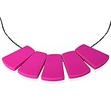 Lil' Jumbl Baby Teething Necklace | Organic Food Grade Silicone | BPA-Free (Violet) [並行輸入品]