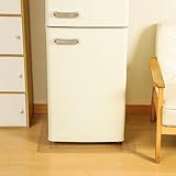 冷蔵庫マット 無色 透明 50*60cm 厚さ2mm PVC 透明 エンボス加工 冷蔵庫下シート 傷防止マット 縮みなし 冷蔵庫耐震マット 