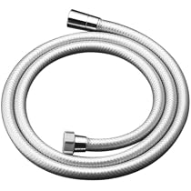 LIXIL/INAX エコアクアシャワーSPAメタル調シルバーホース1.6m Amazon | LIXIL(リクシル) INAX シャワーホース メタル調シルバー