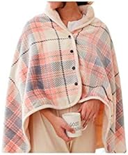 「LYDIA」ブランケット 肩掛け、ひざかけ、着る毛布、毛布|ホーム、オフィス、キャンプ用品 男女兼用 防寒 サイズ80*140cm (pink) [並行輸入品]