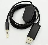 Alever Logi tech Astro / A10 / A40ゲーミングヘッドセット用のUSBアナログ7.1サウンドカードオーディオケーブル