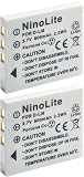 NinoLite D-LI8 NP-40 DMW-BCB7 互換 バッテリー 2個セット ペンタックス Fuji パナソニック 共通 対応 dli8x2_t.k.gai