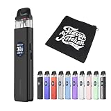 【XROS5】 VAPORESSO XROS 5 ベポレッソ クロス・ファイブ｜COREX3.0搭載・1500mAh・0.88インチ液晶・RDL/MTL両対応・エアフロー調整機構搭載｜FlavorKitchenオリジナルミニポーチ同梱｜VAPE ベイプ 電子タバコ スターターキット (Cosmic Black)