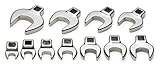 SK 42365 SuperKrome 10 Piece 3/8-Inch Drive Metric Open End Crowfoot Wrench Set by SK Hand Tools [並行