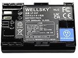 WELLSKY LP-E6P LP-E6NH LP-E6N LP-E6 互換バッテリー 端子保護カバー付き [ 純正品と同じよう使用可能 純正充電器で充電可能 残量表示可能 ] キヤノン イオス EOS R5 Mark II/CF-R20EP / BG-R20 / BG-R20EP / EOS C50 / EOS R6 Mark III