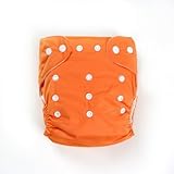 SUNNY BABY 薄型ワンサイズ布おむつカバー オレンジ 真夏も快適