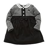 西松屋 EFD フェイクボレロレイヤード風スムースワンピース【80cm・90cm・95cm】 ベビー ベビーサイズ 女の子 子供服 90 グレー