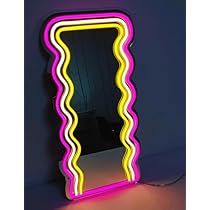 Amazon.co.jp: DAKABUKA ウェーブミラー ネオンサイン LED