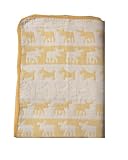 北欧柄 5重ガーゼケット(ベビー用) イエロー