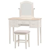 ドレッサー ブロカントシリーズ 引き出し収納付きテーブル スツール ( チェア ) 木製 白 ホワイト
