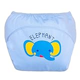 エルフ ベビー(Fairy Baby)ベビー用布トレーニングパンツ TUP防水 再利用可能 春夏 可愛い象柄 サイズ：100