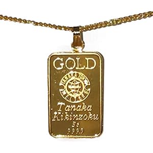 純金 K24 24金 ペンダントトップ 10g チェーンネックレス 46cm 引き輪式
