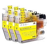 LC3111- Y イエロー 3本セット Brother互換インクカートリッジ 互換品 ブラザー用 互換インク 純正品併用 LC3111 大容量 残量表示機能付 ICチップ対応 MFC-J738DN/DWN J998DN/DWN DCP-J572N/J577N/J582N/J973N/J978N/J982N MFC-J893N/J898N/J903N/J987N
