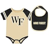Colosseum Wake Forest Universityベビーボディスーツとよだれかけセット幼児Jersey 0-3 M