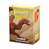 ドラゴンシールド標準スリーブ:マットアンバー(100枚)