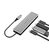 WAVLINK USB type-C ハブ アルミニウム USB 3.2 Gen 2 ハブ 10Gbps 4 USB-C データ ポート、85W 電力供給サポート、MacBook Pro/Air iMac iPad Pro Dell Chromebook など用の ポート スプリッター