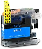 LC211C 単品 ブラザープリンター用 互換インク 残量検知機能付 (LC211 DCP-J567N DCP-J562N MFC-J907DN DCP-J963N DCP-J968N MFC-J837DN MFC-J737DN DCP-J767N MFC-J737DWN MFC-J997DN)