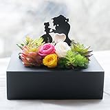 プリザーブドフラワー ギフト 美女と野獣 切り絵風シルエットプリザ