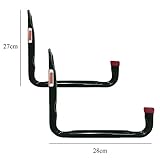 2 x Large Heavy Duty Storage Hooks Wall Mounted Ladder Bike Garage Utility Hook