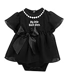 Stephan Baby My First Little Black Party Dress Ruffle-skirted Diaper Cover, 3-6 Months by Stephan Ba