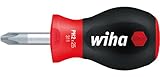 Wiha 31140 Stubby Phillips Screwdriver with SoftFinish Handle, 2 x 25mm by Wiha
