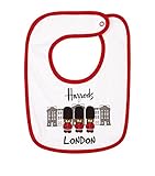 ハロッズ,HARRODS 正規品 ロンドン柄,London Icons Print Bib スタイ よだれかけ コットン /Guardsman