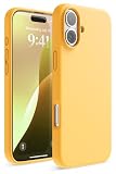【elago】iPhone16Plusケース シリコン耐衝撃指紋防止サラサラ シリコンケース サンシャイン