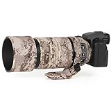 CHASING BIRDS 迷彩防水レンズコート LUMIX S 100-500mm F5-7.1 OIS 用 防雨レンズ保護カバー バージョン IV (ブラウン格子)