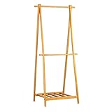 arne ハンガーラック 木製 洋服掛け ダブル 棚付き 玄関収納 agora コートハンガー チーク