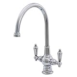 Water Creation F3-0001-01 Single Hole Goose Neck Spout Bathroom Faucet [並行輸入品]