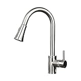 Lifbetter キッチン 用 シングルレバー 混合 水栓 ワンホール ハンドシャワー 台所 水道 蛇口 ホース 伸びる 吐水切替 整流 シャワー