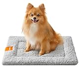 FEANDREA ペット用クッション 犬 猫 丸洗い ふわふわ 犬ベッド 滑り止め キレイ 四角形 幅広い用途 中小型犬 猫ベッド ペットマット 90×65cm PPB002G01