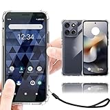 Moto g66j 5G / g66Y 5G ケース クリア 透明 カバー 【ストラップ 一本付】 適用 Motorola moto g66y 5G ワイモバイル SIMフリー スマホケース モトローラ モト G66j カバー case 【Heofuixt】 ソフト バンパーケース 耐衝撃 クリア ハンドストラップ バンパー 携帯カバー 薄型 軽量 case TPU クリア