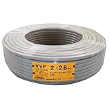 テイコク VVF ケーブル 2CX2.6mm  灰色 100m巻