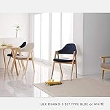 Baobei ダイニングセット 5点セット 簡単操作 伸縮天板 無垢材 4人掛 天板 幅140×奥行80×高さ70cm チェア 幅52×奥行54×高さ79.5/座面高44cm