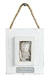 Mud Pie Hello World Ornament Frame, White, 3 x 2 by Mud Pie