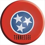 Smart Blonde C-141 Tennessee State Flag Metal Circular Sign