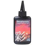 【中粘度】【大容量 レジン液】 100g UV-LED レジン液 クリアプレミアム (高粘度/中粘度/低粘度) ◆DecoFactoryオリジナル◆