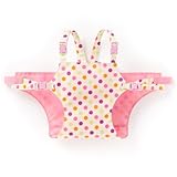 どこでもサポート赤ちゃん安心チェアベルト　カラフルキュートな大粒ドット（オフホワイト）　B2601100　日本製