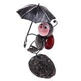 B Baosity 美しい　アリモデル　鉄の装飾品　机　工芸　家庭　テーブル　装飾　全５スタイル - 傘