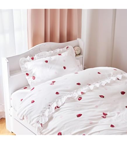 Amazon｜布団カバーセット 布団カバー 4点 セット いちご C (ダブル