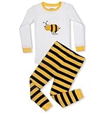 Leveret "Bumble Bee" 2 Piece Pyjama 100% Cotton (Size 6M-5T) (6-12 Months)
