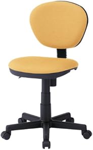 サンワサプライ OAチェア 肘なし ロッキング調整 イエロー SNC-MU1RYK