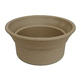 6.5号 雅 中深型 モカ 植木鉢 おしゃれ 陶器 穴あり 三河焼 日本製 6.5miyabi