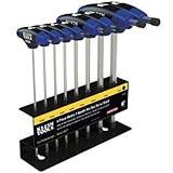 High Quality JTH68M Metric Journeyman T-Handle Hex Key Set with Stand (8-Piece)