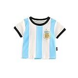 エルフ ベビー(Fairy Baby) ベビーTシャツ 半袖 夏物 サッカー ユニフォーム ワールドカップ size 110 (ストライプ)