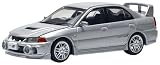 POP RACE 1/64 MITSUBISHI LANCER EVOLUTION IV - STEEL SILVER 完成品