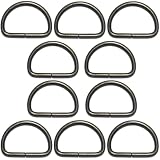 クラフトパーツ屋 Dカン 20mm 10個 アンティークゴールド 鉄製 バッグ ショルダー 修理 手芸 金具 Dリング レザークラフト