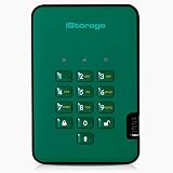 iStorage diskAshur2 HDD 5TBグリーン-安全なポータブルハードドライブ-パスワード保護、防塵、防水、ポータブル、軍用グレードのハードウェア暗号化USB 3.1 IS-DA2-256-5000-GN
